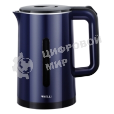 Чайник электрический Kelli KL-1375 1,8л. пластик, синий