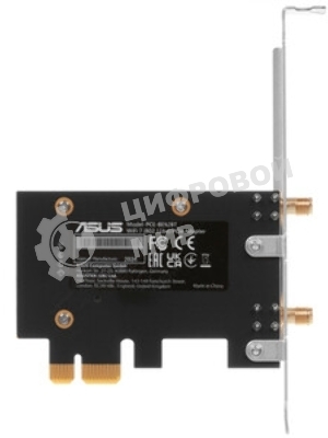 Сетевой адаптер Wi-Fi + Bluetooth Asus PCE-BE92BT BE9400 PCI Express (ант.внеш.несъем.) 2ант.