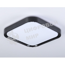 Потолочный светодиодный светильник Ambrella light FZ1268 BK черный 27W 5000K 350*350*60 (Без ПДУ)