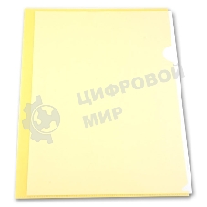 Папка-уголок Бюрократ -EE310/1YEL A4, пластик, 0.15мм, желтый