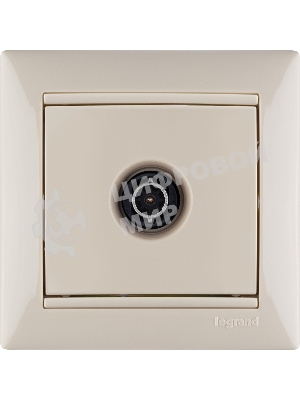 Розетка телевизионная Legrand 774329 TV Valena звезда 1,5Дб 2400МГц (слоновая кость)