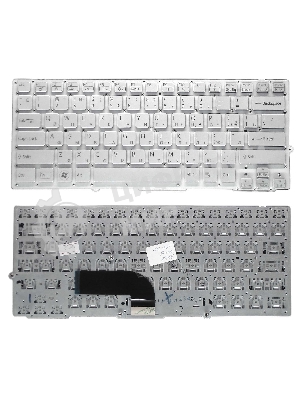 Клавиатура для ноутбука Sony Vaio VPC-SD VPC-SB серебристая