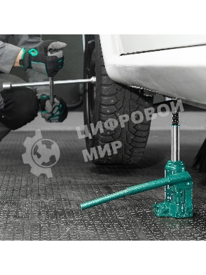 Домкрат гидравлический бутылочный Сибртех 2 т, 150-280 мм, в пластиковом кейсе