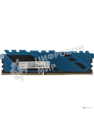 Оперативная память NETAC Shadow, DDR4, 8GB (1x8GB), 2666MHz, CL19, DIMM, с радиаторами, синий