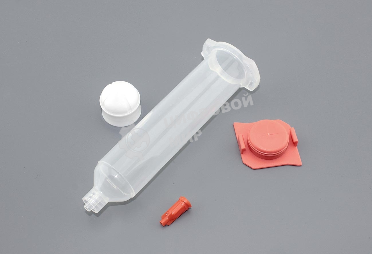 Промышленный шприц 30 мл с красной крышкой 10 шт