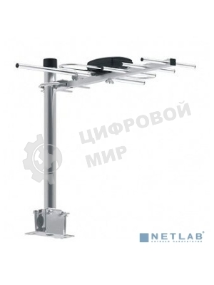 Антенна телевизионная Hyundai H-TAE100 9дБ пассивная серебристый