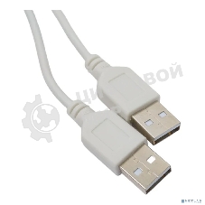 Кабель Rexant USB-A - USB-A, 2,4А, 3м, ПВХ, серый