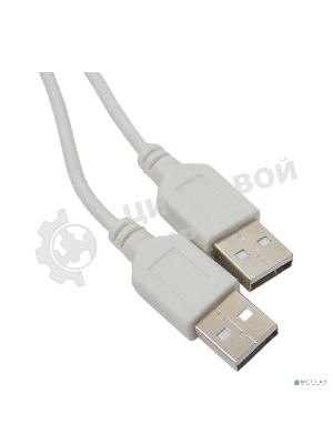 Кабель Rexant USB-A - USB-A, 2,4А, 3м, ПВХ, серый