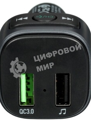 Автомобильное зарядное устройство Hoco E67, bluetooth FM Transmitter, 1xUSB, QC3.0, черный