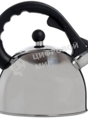Чайник металлический Lara LR00-05 (зеркальный) 2.5 л, индукционное дно 0.3 мм, автоподъем ручки
