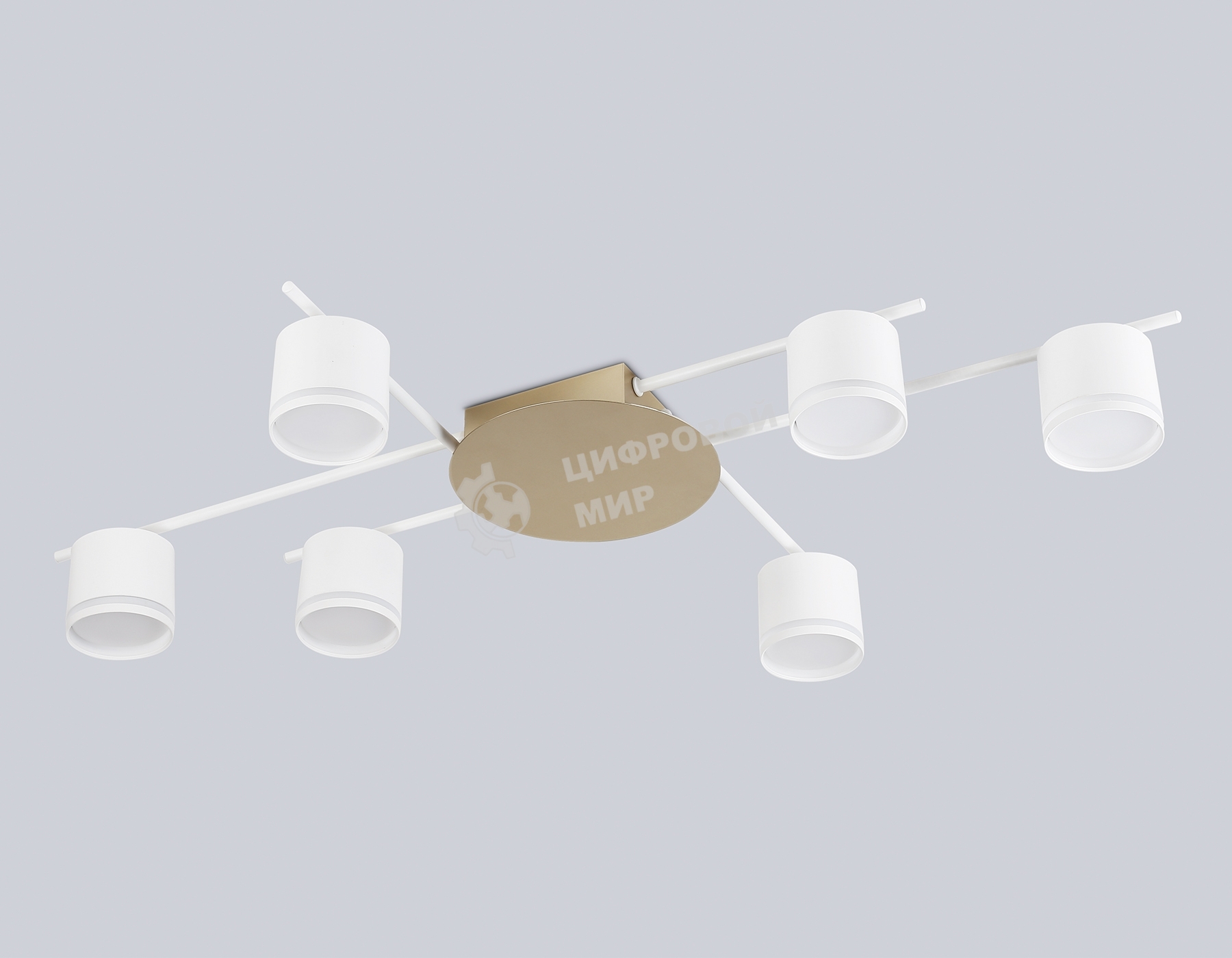 Потолочный светильник Ambrella light FL51755/6 WH/GD белый/золото GX53/6 max 12W 870*570*110