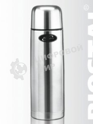 Термос BIOSTAL NB1000 1 л, узкое горло,нерж.,с крышкой-чашкой, 2 пробки (в уп. 12 шт)&