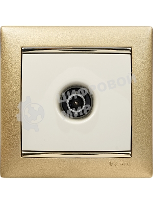Розетка телевизионная Legrand 774329 TV Valena звезда 1,5Дб 2400МГц (слоновая кость)