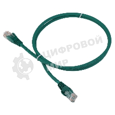Патч-корд LANMASTER LSZH UTP cat.5e, 5.0 м, зеленый