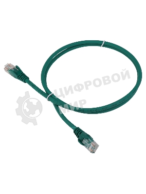 Патч-корд LANMASTER LSZH UTP cat.5e, 5.0 м, зеленый