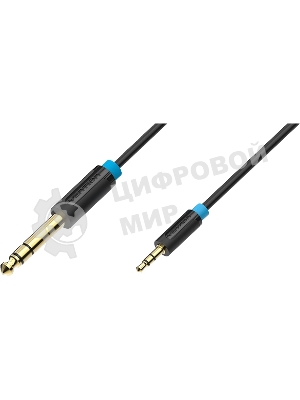 Кабель Vention аудио Jack 6,5 мм M/3,5 M - 1,5 м BABBG