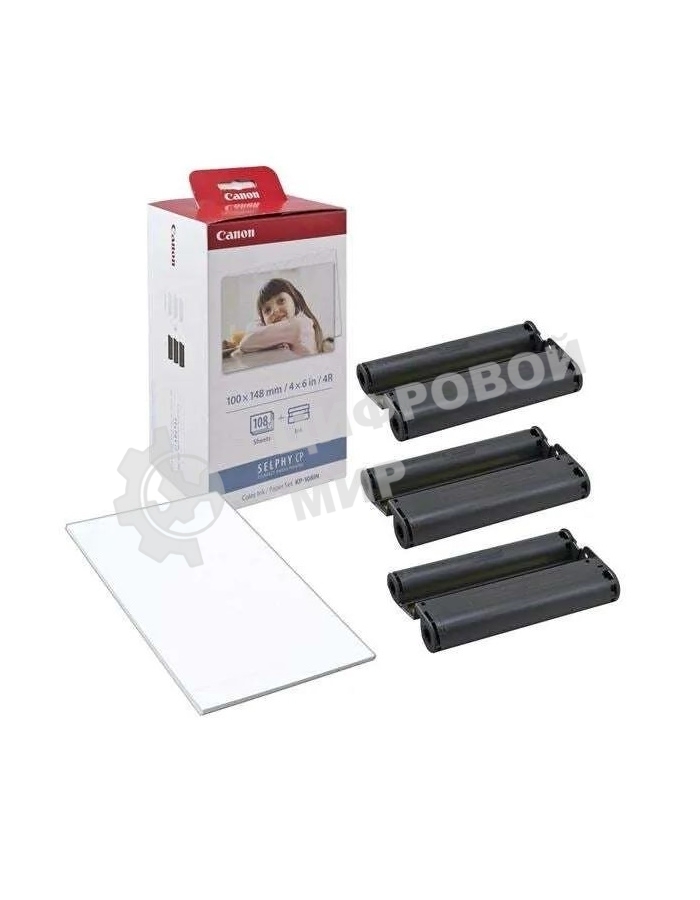 Набор для печати Canon KP-108IN 3115B001 10x15/108л./белый для сублимационных принтеров