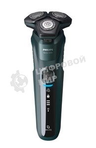 Электробритва роторная Philips S5884/50 реж.эл.:3 питан.:аккум. зеленый