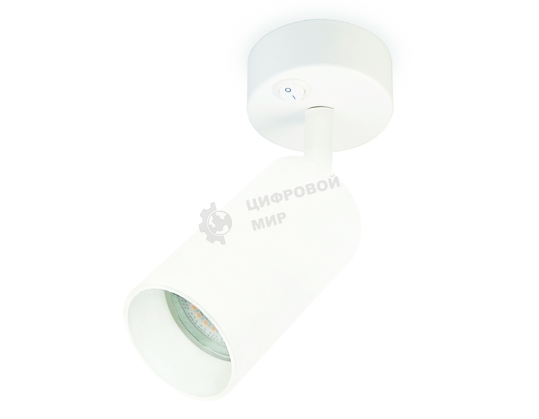 Накладной спот с выключателем Ambrella light TA126 WH белый GU10 max 12W D70*164*D55