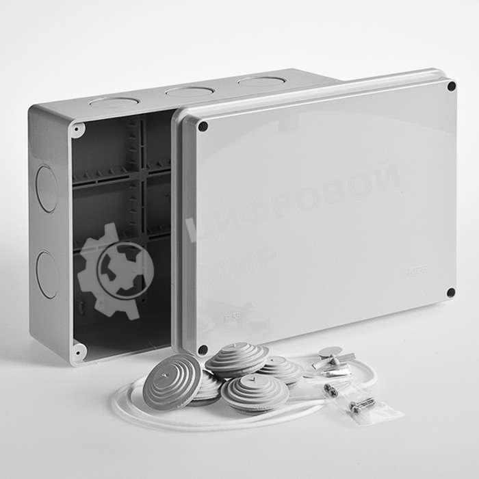 Коробка распределительная ОП 240х195х90 IP55 без герм. Рувинил 67066