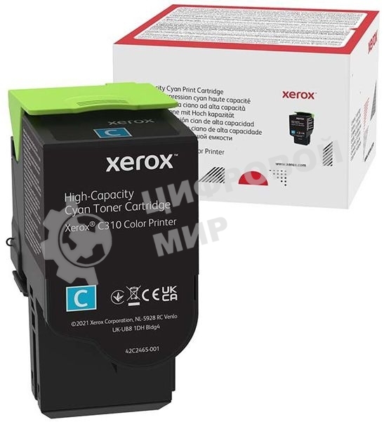 Картридж лазерный Xerox C310 голубой 5,5K (006R04369)