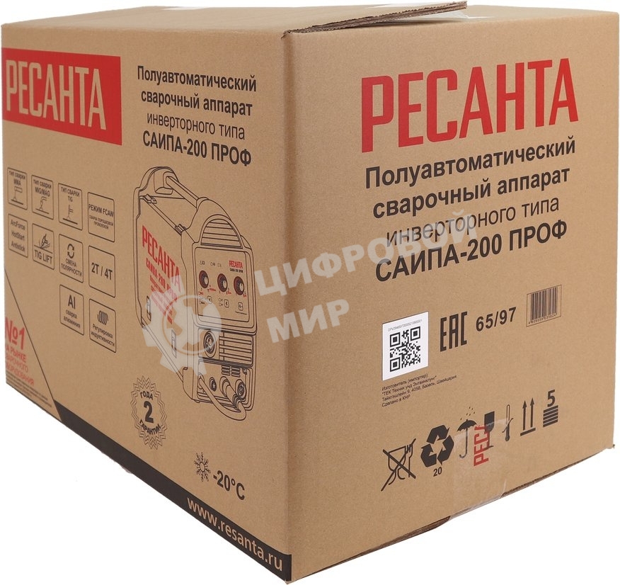 Сварочный полуавтомат Ресанта САИПА-200ПРОФ (MIG/MAG)