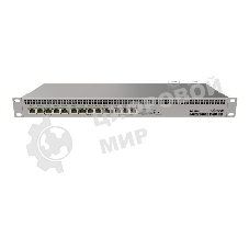 Маршрутизатор MikroTik RouterBOARD 1100Dx4 with Annapurna Alpine AL21400 Cortex A15 CPU (4-cores, 1.4GHz per core), 1Gb RAM, 13xGbit LAN, 60Gb M.2 drive, RouterOS L6, 1U rackmount case, Dual PSU