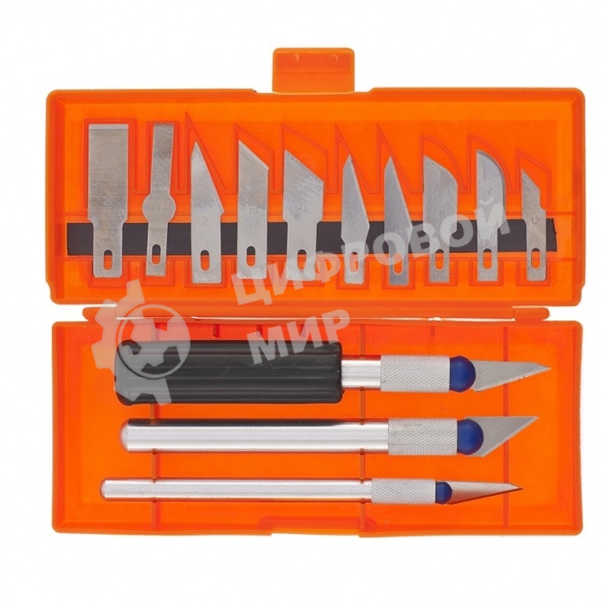 Набор резцов по дереву Sparta пластмассовые рукоятки, 13 шт.