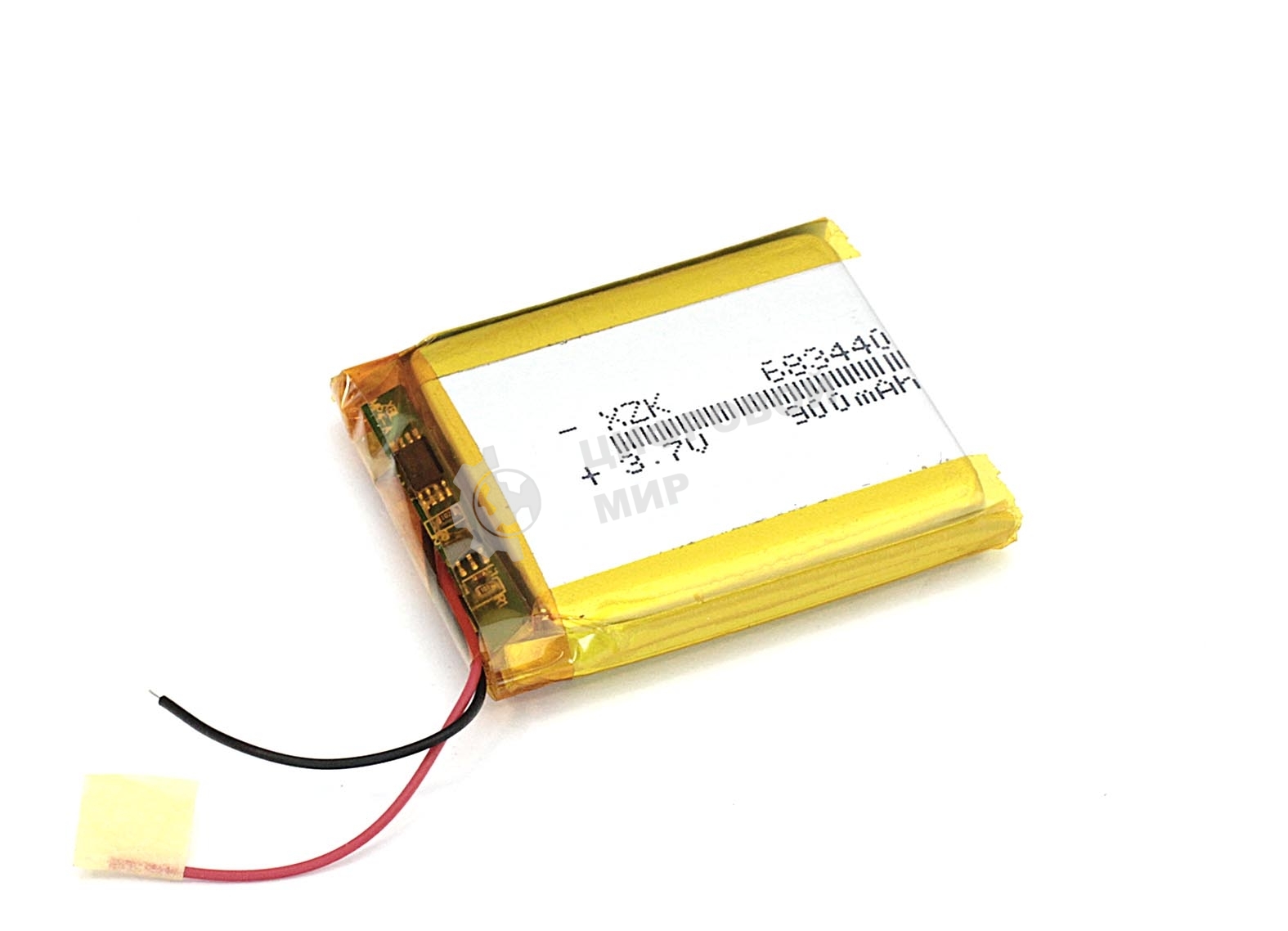 Аккумулятор Li-Pol (батарея) 6.8x34x40 мм 2pin 3.7V/900mAh