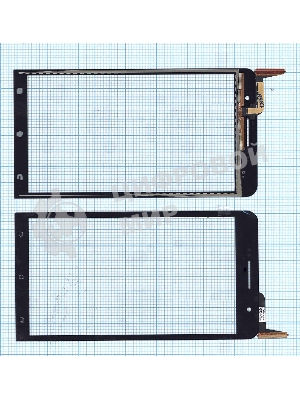 Сенсорное стекло (тачскрин) для Asus ZenFone 6 A600CG/A601CG, черное