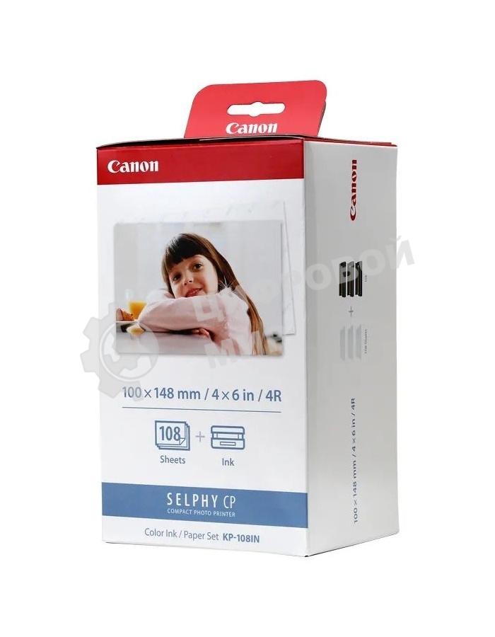 Набор для печати Canon KP-108IN 3115B001 10x15/108л./белый для сублимационных принтеров
