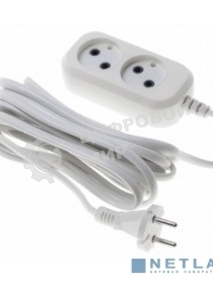 Сетевой удлинитель Buro BU-PSL2.5/W 5м (2 розетки) белый (пакет ПЭ)