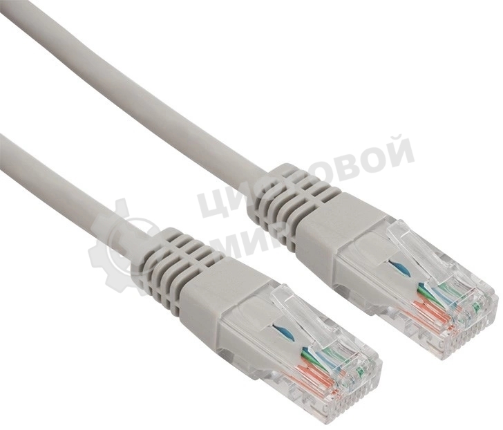 Пaтч-корд U/UTP Rexant, cat.5e, RJ45-RJ45, неэкранированный, LSZH серый, 1м