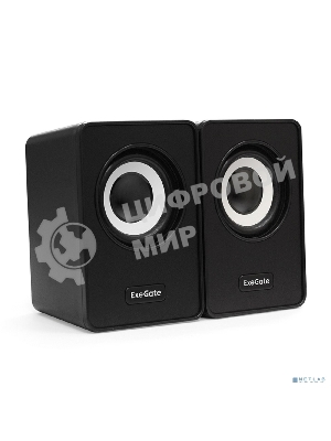 Акустическая система 2.0 ExeGate EX287054RUS Disco 120 (питание USB, 2х3Вт (6Вт RMS), 100-20000Гц, черный)