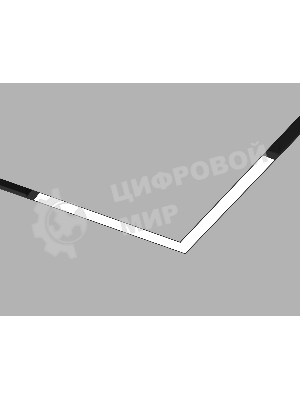 Трековый светильник-коннектор GL8115 BK черный IP20 18W 3000-6000K 220V 120° 312*312*25