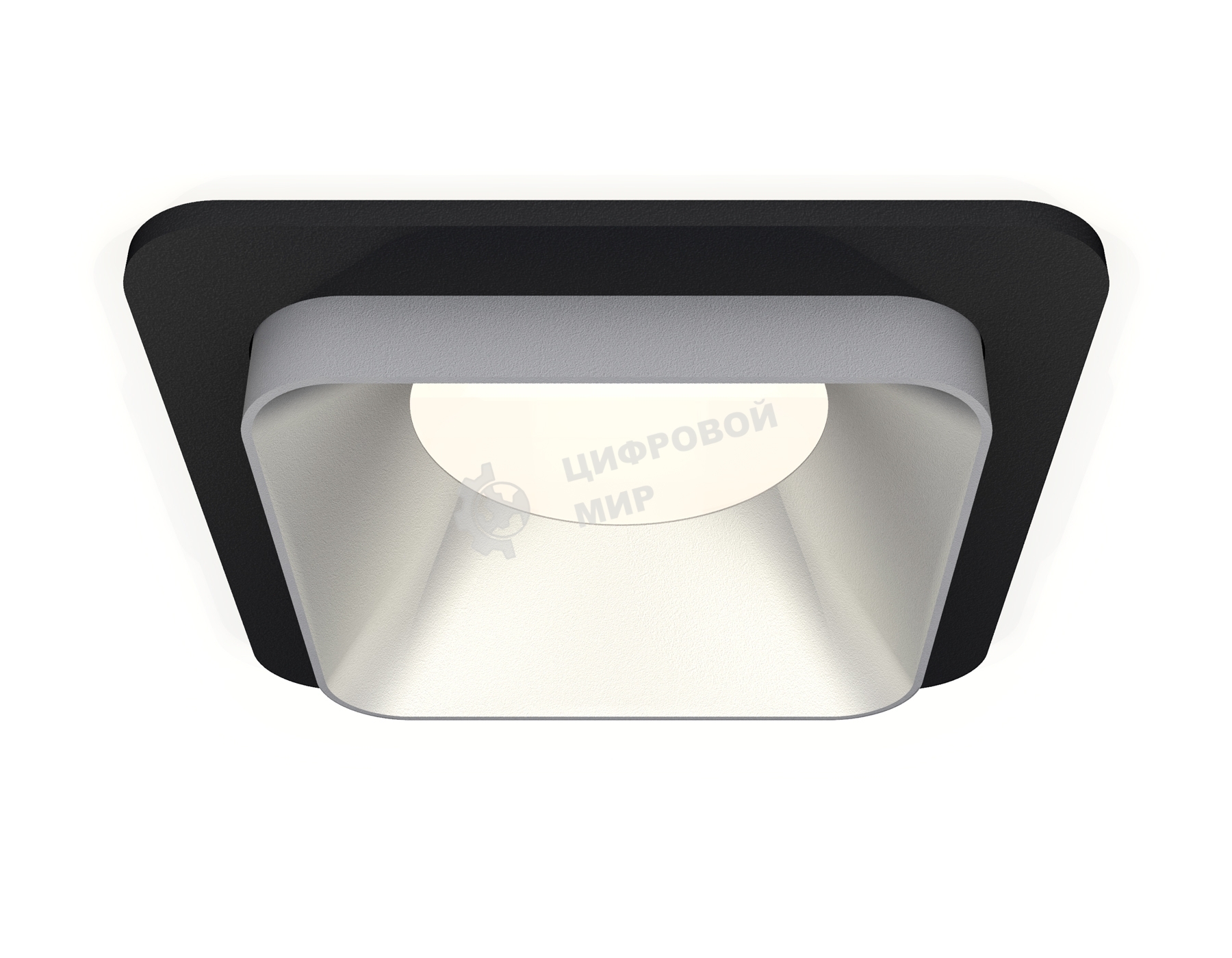 Комплект встраиваемого светильника Ambrella light XC7902003 SBK/SSL черный песок/серебро песок MR16 GU5.3 (C7902, N7703)