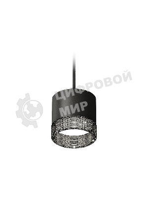 Светильник Ambrella Light XP8111041 SBK/BK черный песок/тонированный GX53 (A2333, C8111, N8484)