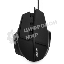 Мышь проводная Гарнизон GM-740G черный, 3200 dpi, USB, кнопки - 7