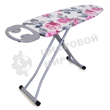 Доска гладильная DOGRULAR элона серый (Рабочая поверхность 120х38 см. Регулировка высоты 70-90 см. Моноблочная стальная столешница. Электростатич. порошковая покраска. Подставка под утюг с антипригарными силикон. вставками. Усиленная конструкция ног. Вес 6,43 кг.)