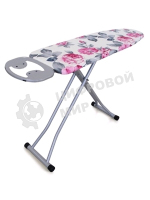 Доска гладильная DOGRULAR элона серый (Рабочая поверхность 120х38 см. Регулировка высоты 70-90 см. Моноблочная стальная столешница. Электростатич. порошковая покраска. Подставка под утюг с антипригарными силикон. вставками. Усиленная конструкция ног. Вес 6,43 кг.)