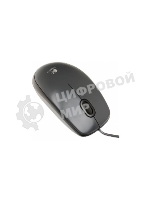 Мышь проводная Logitech M100/100R DARK/GREY (темно-серая/черная), 1000 dpi, USB, кнопки - 3