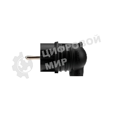 Вилка Rexant угловая влагозащищенная, с/з, 16 А, IP44 каучук