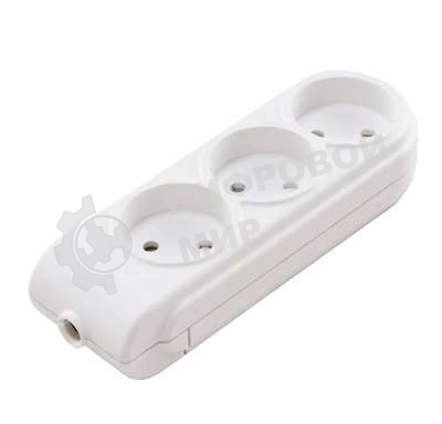 Колодка удлинителя Makel 3-м без заземл. защ. шторки