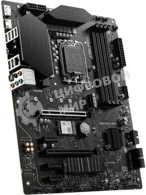 Материнская плата MSI PRO Z790-S WIFI, LGA 1700, ATX, 4xDDR5, 1xPCIe 5.0 x16, 4xM.2, 4xSATA, 1xHDMI, 1xDP, 2.5 Gigabit Ethernet, 7.1 аудио