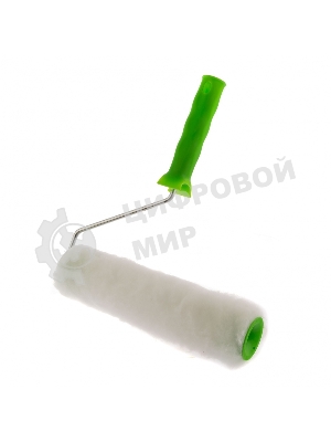 Валик Сибртех Искусственный мех с ручкой, 250 мм,ворс 15 мм, D 48 мм, D руч. 6 мм, полиэстер