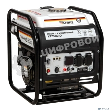 Электрогенератор бензиновый инверторный Kranz KR3500IO, 3.5 кВт, 96 дБ, 27 кг