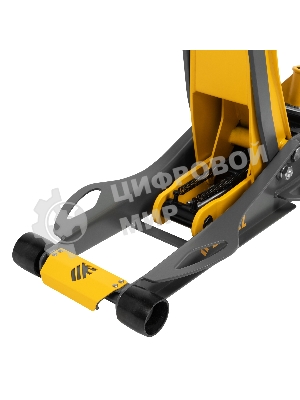 Домкрат гидравлический подкатной Denzel 3 т, 75-500 мм, быстрый подъем, низкий подхват, проф.