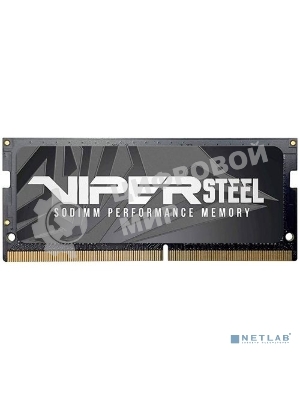 Оперативная память Patriot Viper Steel, DDR4, 8GB (1x8GB), 3200MHz, CL22, с радиатором, черный, SO-DIMM
