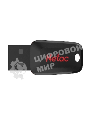 Флешка USB Netac U197 (NT03U197N-008G-20BK), 8Gb, USB 2.0, R/W 25/10, черный/красный