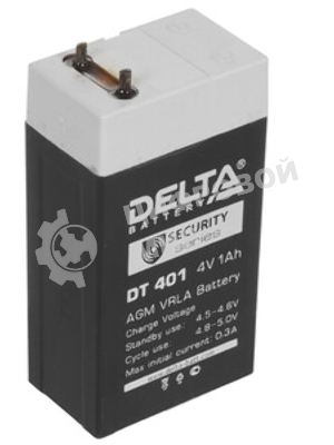 Аккумулятор для фонарей ТРОФИ 4В 1.0А.ч Delta DT 401
